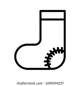Socks icon on white background