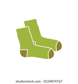 Icono de calcetines sobre fondo blanco Ilustración vectorial