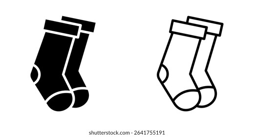 Socks icon on white background