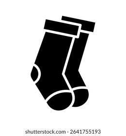 Socks icon on white background