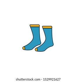 Socks icon. Pixel perfect element. Premium Socks icon design from clothes collection. For web, mobile, software, print.