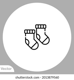 Socks icon sign vector,Symbol, logo illustration for web and mobile