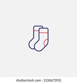 Socks icon sign vector,Symbol, logo illustration for web and mobile