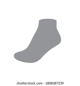 Icono de zócalos. Silhouette. Ilustración simple del icono vectorial del calcetín para diseño web, móvil e interfaz de usuario