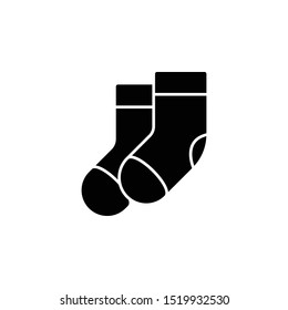 Socks icon. Simple glyph, flat vector of autumn icons for ui and ux, website or mobile application