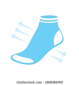Socken-Symbol. Einfache Illustration von Socken-Vektorsymbol für Web-, Mobil- und UI-Design