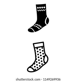 Socks icon. Simple illustration of socks vector icon for web design isolated on white background