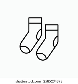 Socks icon. simple vector icon