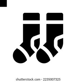 socks icon solid style vector
