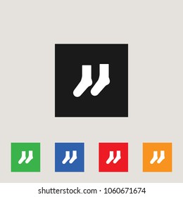 Socks Icon, stock vector illustration, EPS10.