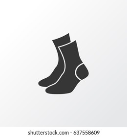 Socks Icon Symbol. Premium Quality Isolated Half-Hose Element In Trendy Style.