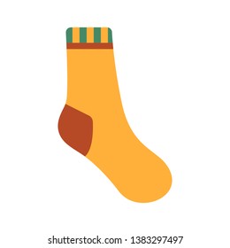 Socken Symbol im trendigen, flachen Stil. Weihnachtssockschild Symbol. Einfache Illustration von Socken-Vektorsymbol für Web-, Mobil- und UI-Design.