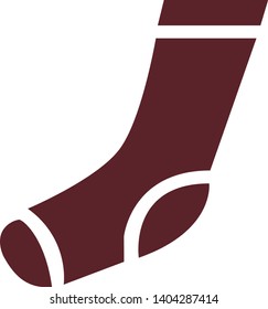 Socks icon in trendy flat style isolated on white background