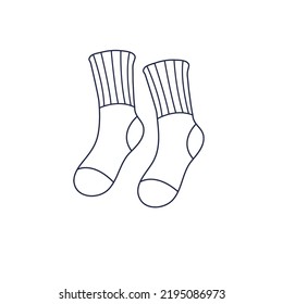 socks icon. vector design color from clothes collection, illustration template