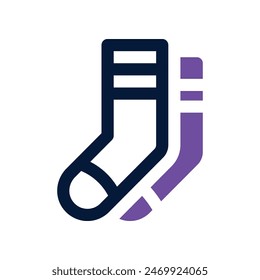 socks icon. vector dual tone icon for your website, mobile, presentation, and logo design.