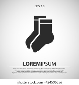 socks icon. socks vector illustration