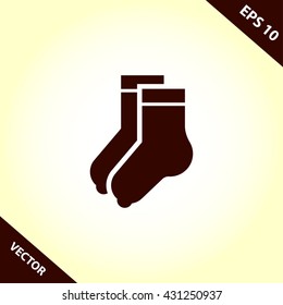 socks icon. socks vector illustration