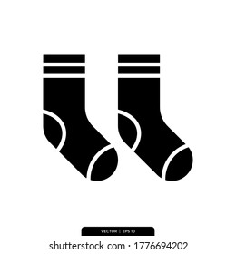Socks Icon Vector Illustration Logo Template 