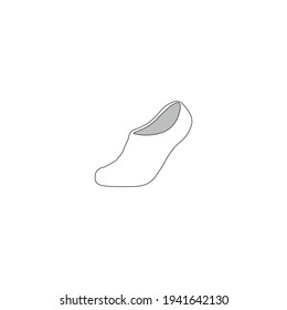 Socks icon vector illustration logo design