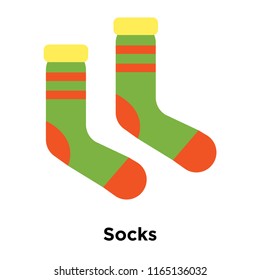 Socks icon vector isolated on white background, Socks transparent sign , snowy cold winter symbols