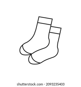 Socks icon Vector Line style.