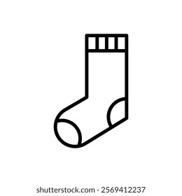 Socks icon Vector logo outline