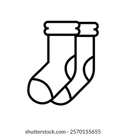 Socks icon Vector logo set flat