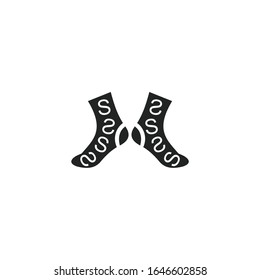 socks Icon vector sign isolated for graphic and web design. socks symbol template color editable on white background.