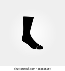 socks icon. vector sign symbol on white background