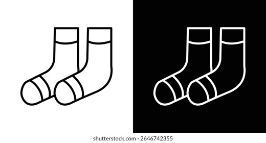 Socks icon vector simple element illustration editable