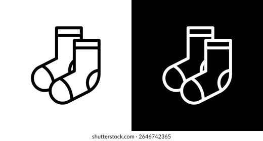 Socks icon vector simple element illustration editable