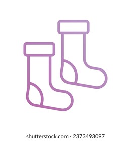 Socks icon with white background vector stock illustration