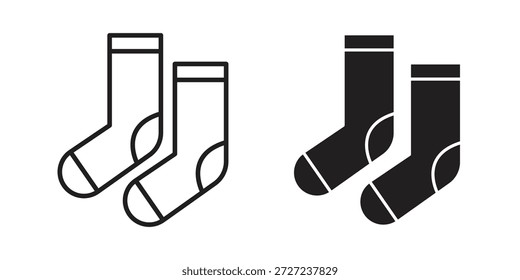Símbolo de los iconos de los calcetines. Ilustración vectorial para App y diseños