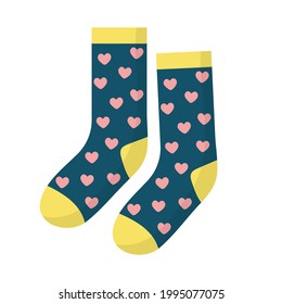Socks isolated on white background. Vector illustration