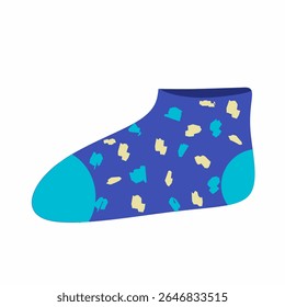 socks isolated on white background,Isolated cartoon socks,colorful winter clothes,socks illustration