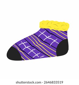 socks isolated on white background,Isolated cartoon socks,colorful winter clothes,socks illustration