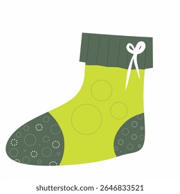 socks isolated on white background,Isolated cartoon socks,colorful winter clothes,socks illustration