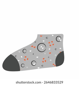 socks isolated on white background,Isolated cartoon socks,colorful winter clothes,socks illustration