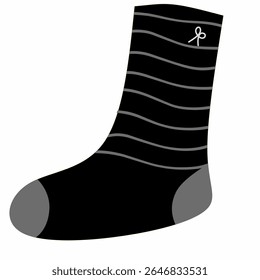 socks isolated on white background,Isolated cartoon socks,colorful winter clothes,socks illustration