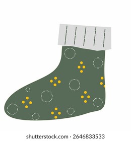 socks isolated on white background,Isolated cartoon socks,colorful winter clothes,socks illustration