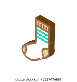socks knitting wool isometric icon vector. socks knitting wool sign. isolated symbol illustration