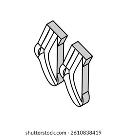 socks knitting wool isometric icon vector. socks knitting wool sign. isolated symbol illustration