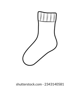 socks line art vector illustration