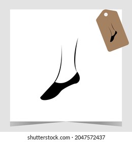 Socks Logo Design Template, Creative Concept Socks icon and fashion apparel