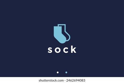 socks logo design vector silhouette illustration