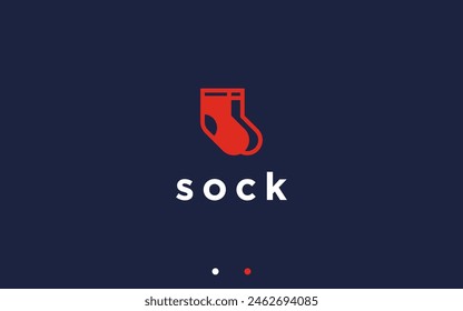 socks logo design vector silhouette illustration