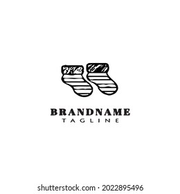 socks logo icon design modern vector illustration