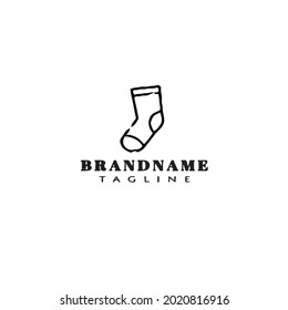 socks logo icon design template modern vector illustration