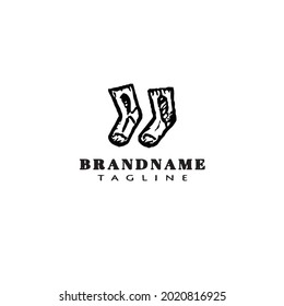 plantilla de diseño de icono de logotipo de socks ilustración vectorial moderna