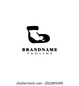 Socks Logo-Design-Vorlage moderne Vektorcute